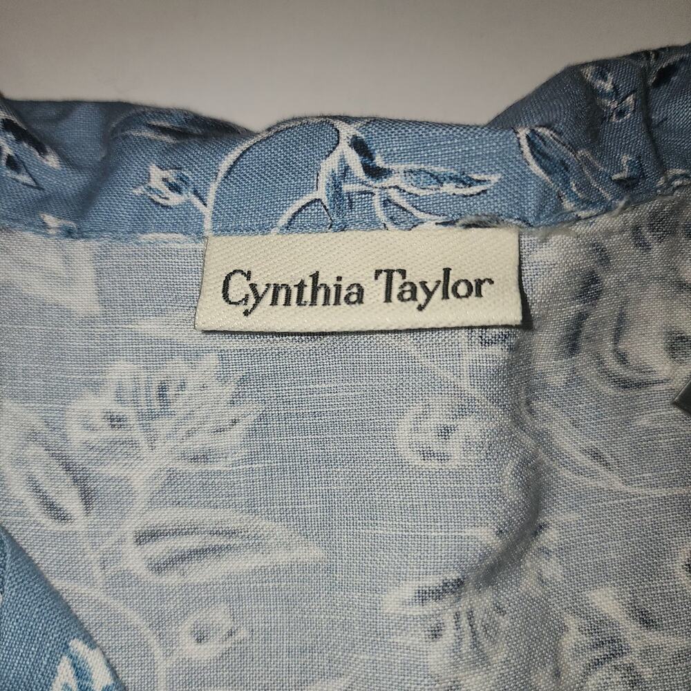 Cynthia Taylor Dress Womens L Floral cottagecore fairycore farmcore Prairie - Picture 5 of 7